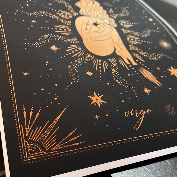 Virgo Wall Art Celestial Zodiac Print Poster Unframed - Picture 13 of 16